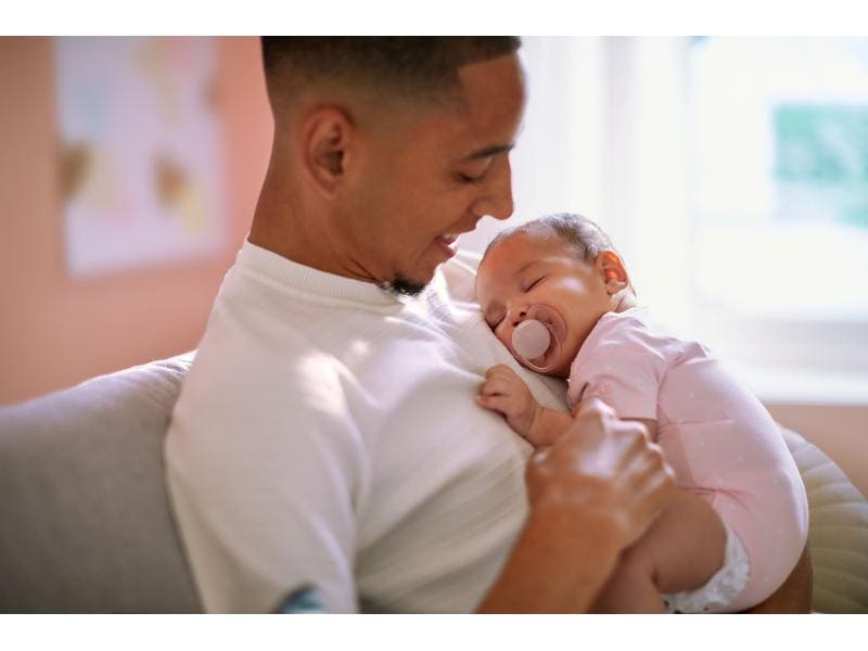 PHILIPS AVENT Nuggi ultra soft 0-6 Mt. Rosa/Weiss Sauger aus 100% lebensmitteltauglichem Silikon