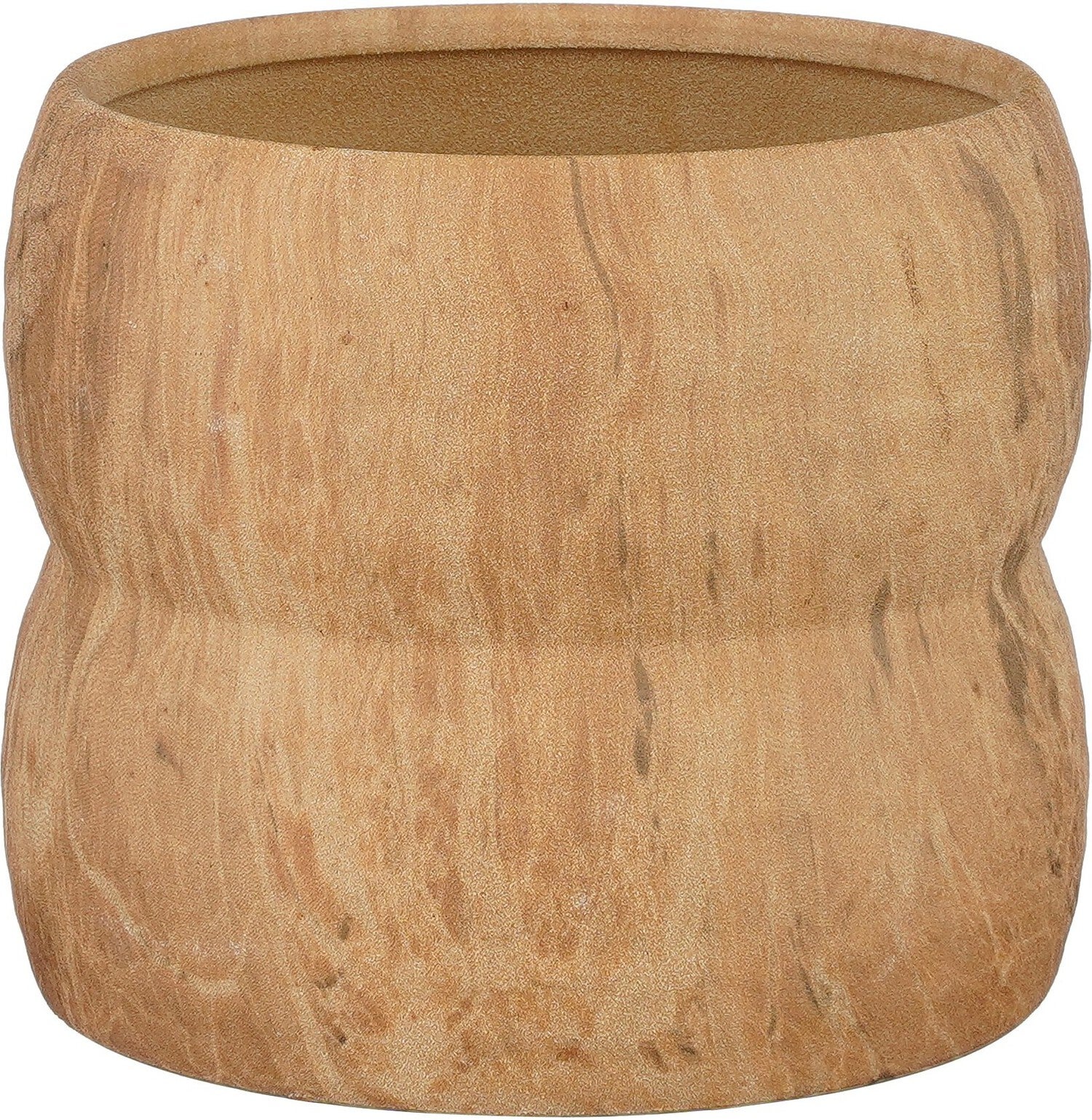 Mica Decorations bloempot Trentino bruin D 18 H 15,5 cm