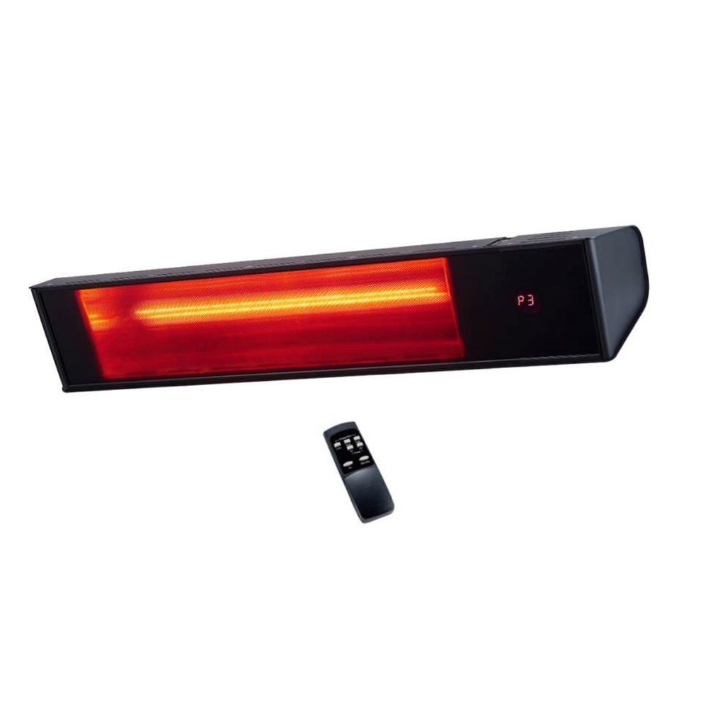 Chauffage infrarouge wifi 2000w en verre noir sined