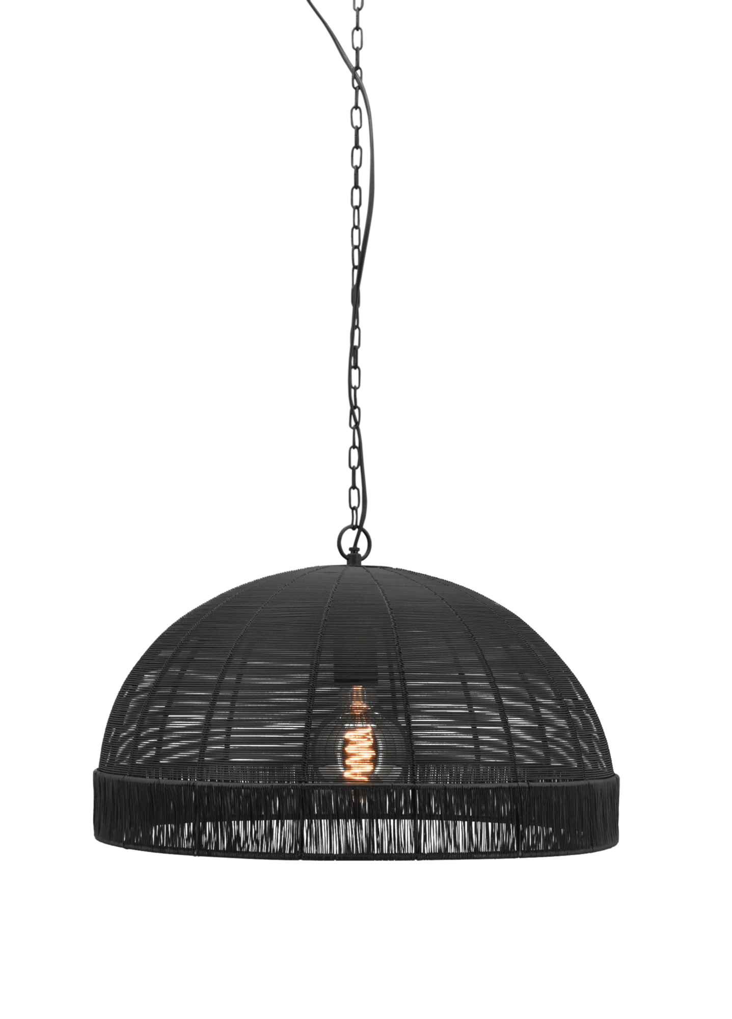 Hanglamp Daisy small black - Ø 50 cm, H 30cm