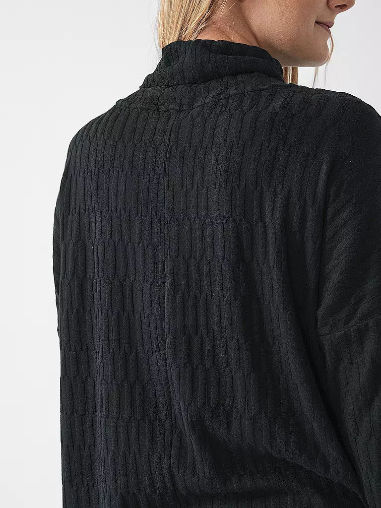 BRAX Rollkragenshirt schwarz