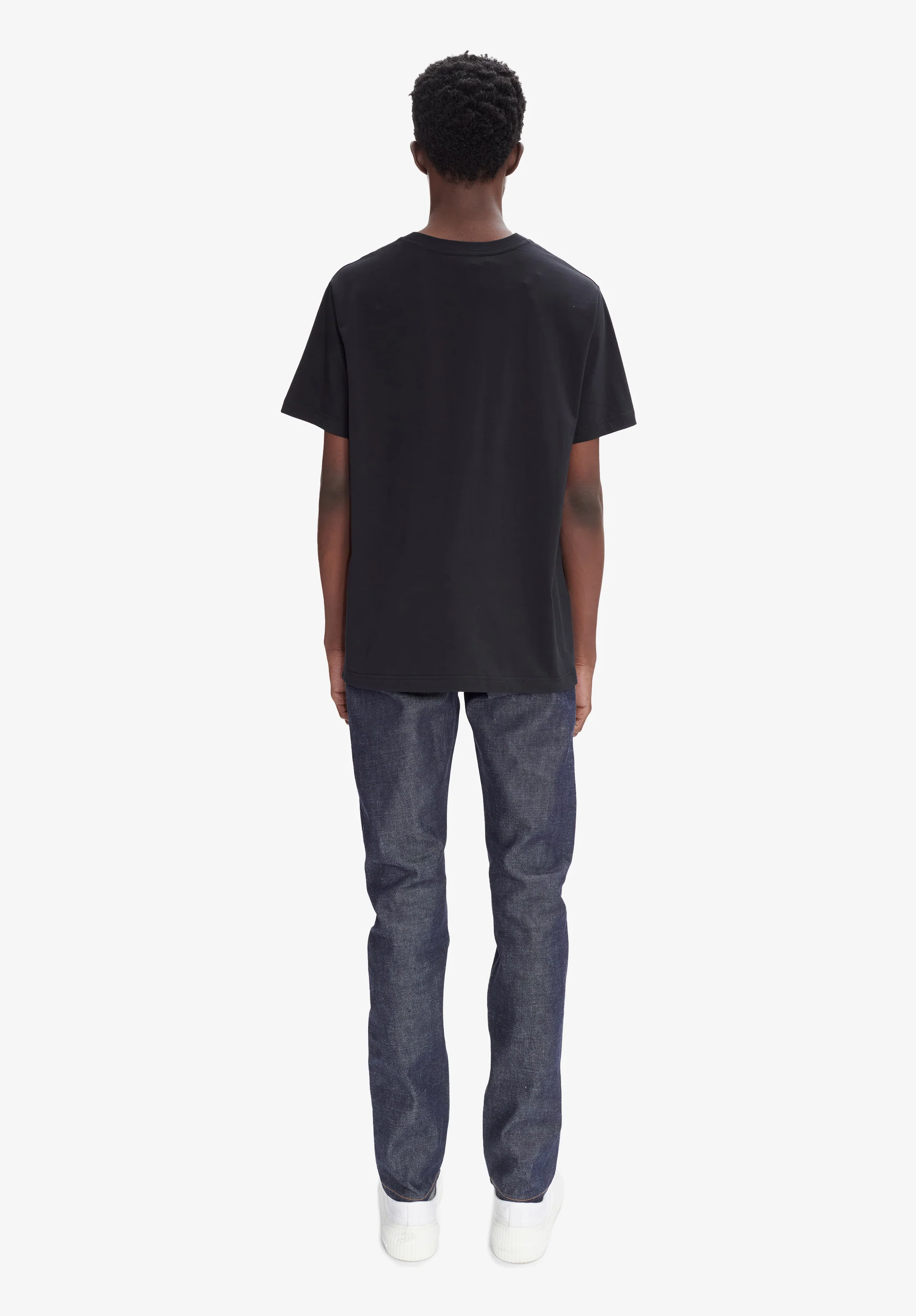 t-shirt standard apc brode GOTS - Noir