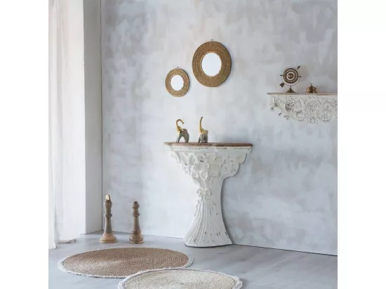 Décoration d'éléphant en céramique dorée 12,5x7,5x20h