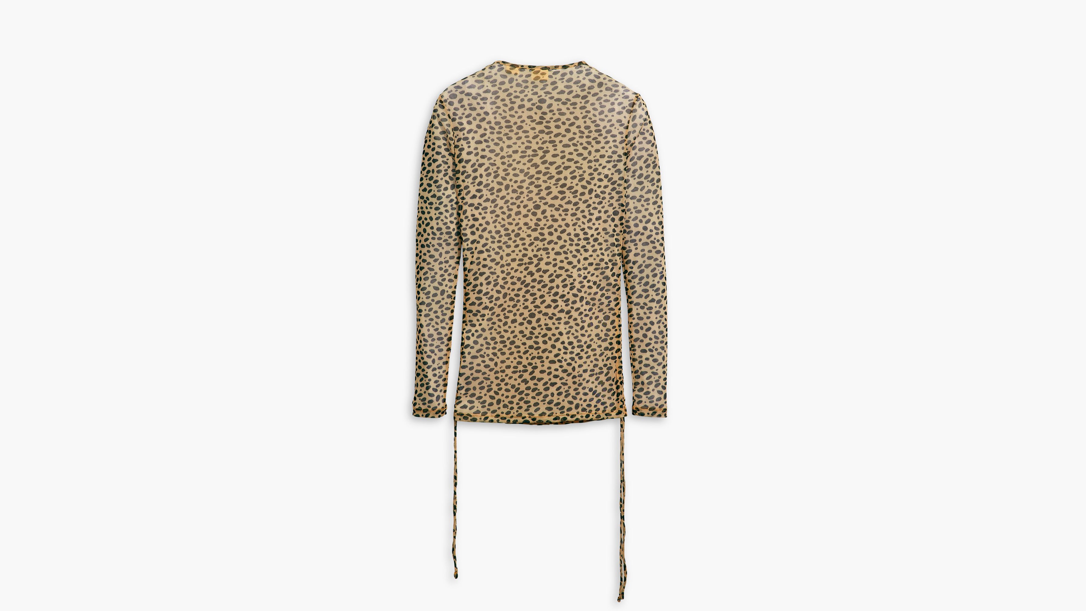 Haut mesh Jewel - New Stella Leopard Almond Buff - Multicolore