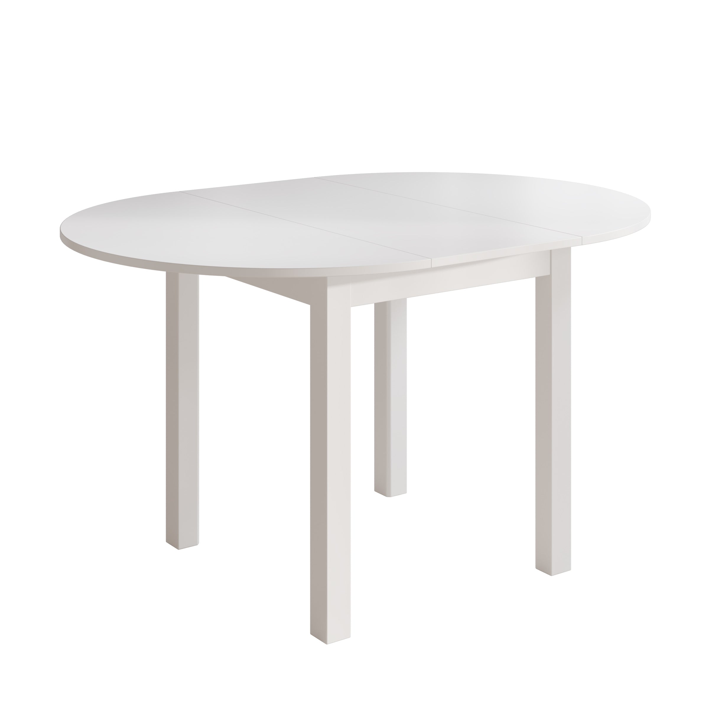 South - Eetkamertafel - Uitschuifbaar - Wit - 100x100x76 cm