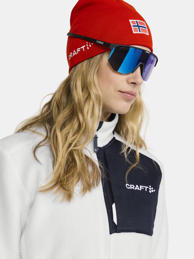 NOR Explore Pile Fleece Jacket Dame White/Blaze
