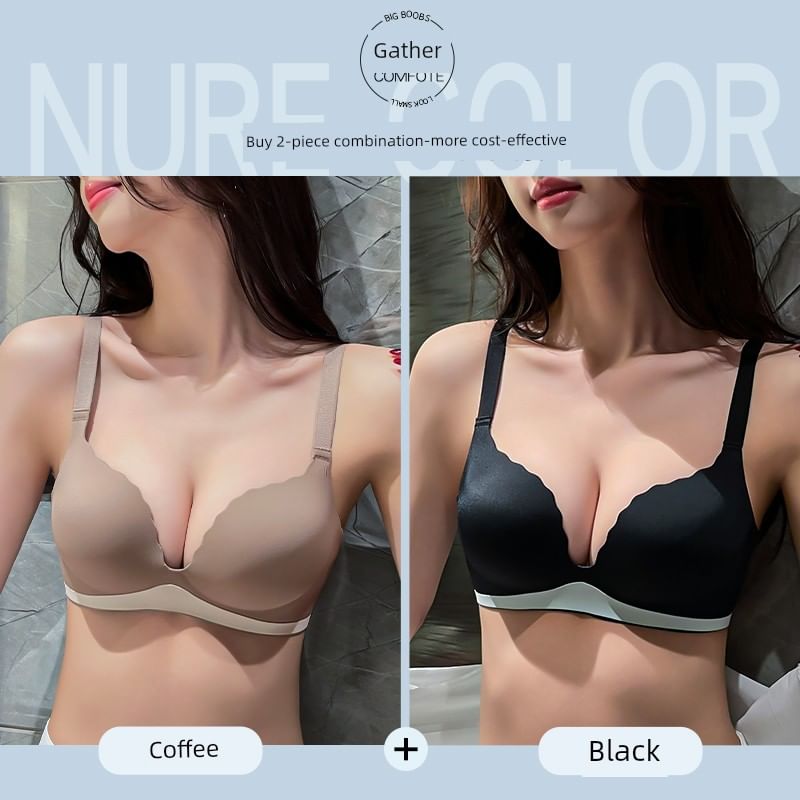 HYG Lingerie - Naadloze, effen push-up bh-set