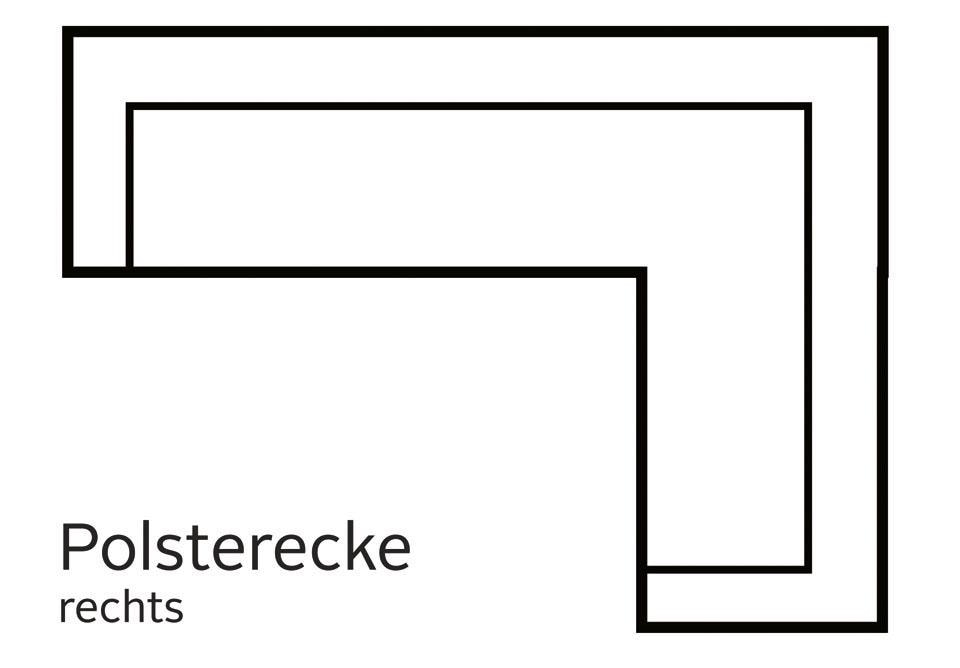PLACES OF STYLE Ecksofa »Cardoso L-Form« Federkern, wahlweise mit Bett, Schubkasten, teilweise Relaxfunktion