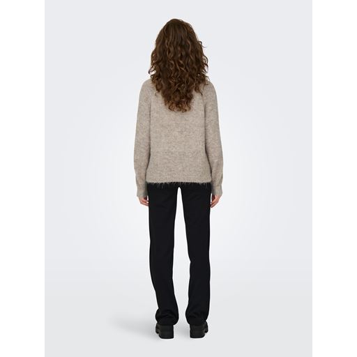 JDY Zoey Life Striktrøje, Chateau Gray Melange, S