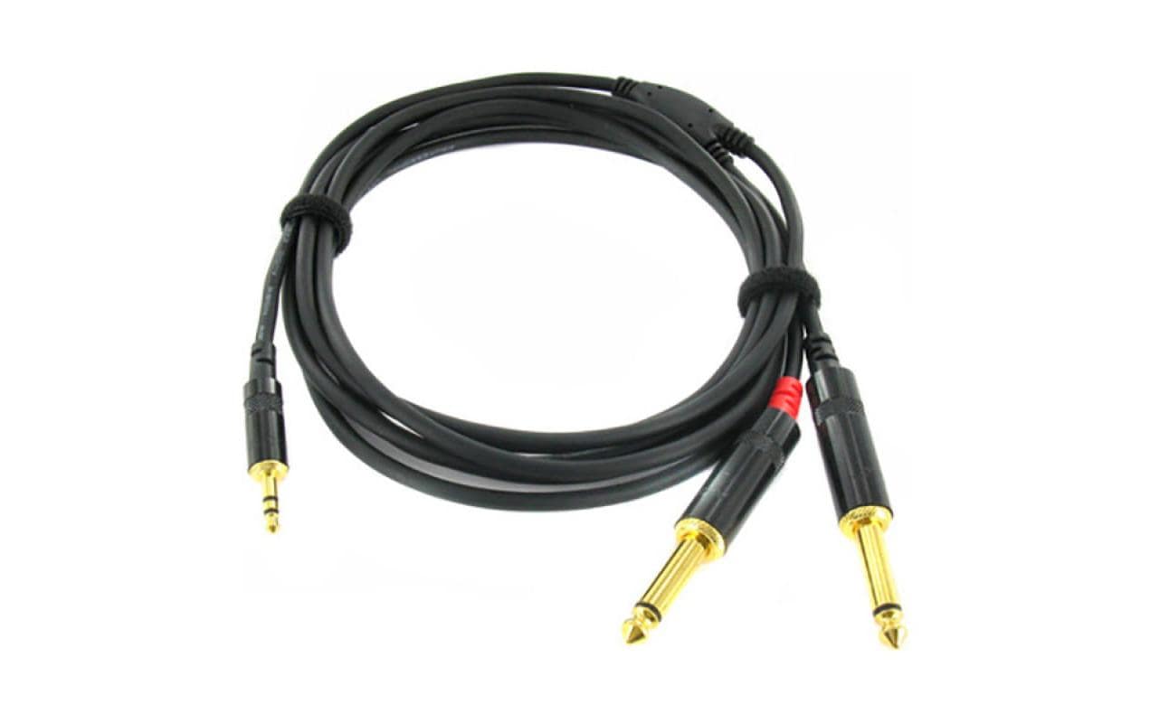 Audio-Kabel 3.5 mm Klinke - 6.3 mm Klinke 0.9 mStudiokabel