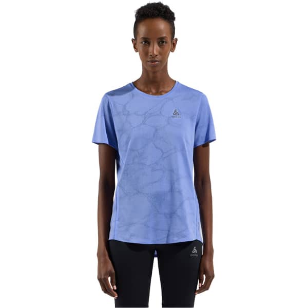 T-shirt running ODLO ZEROWEIGHT ENGINEERED CHILL-TEC W PERSIAN JEWEL MELANGE