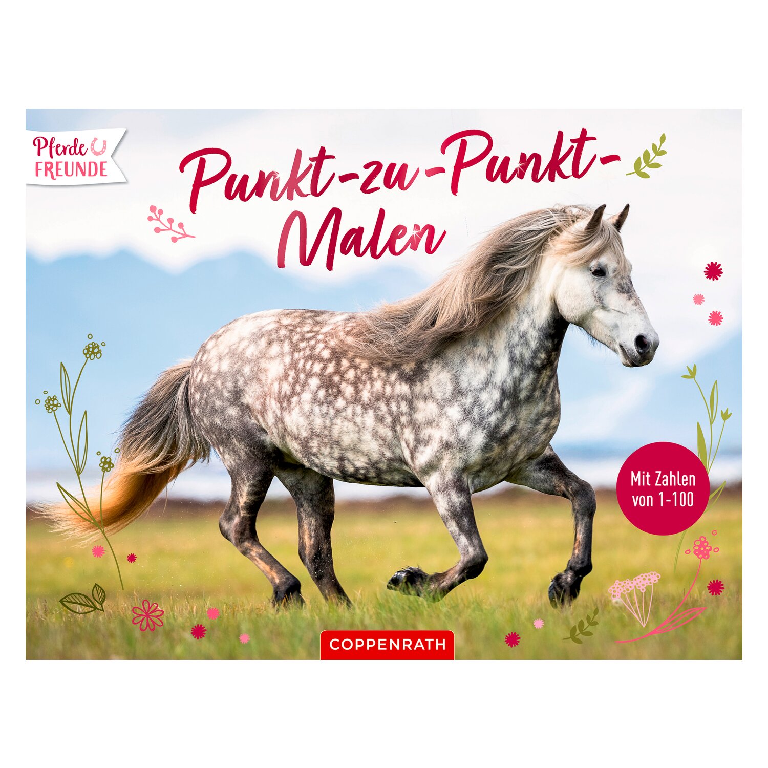 DIE SPIEGELBURG Punkt-zu-Punkt-Malen Pferdefreunde