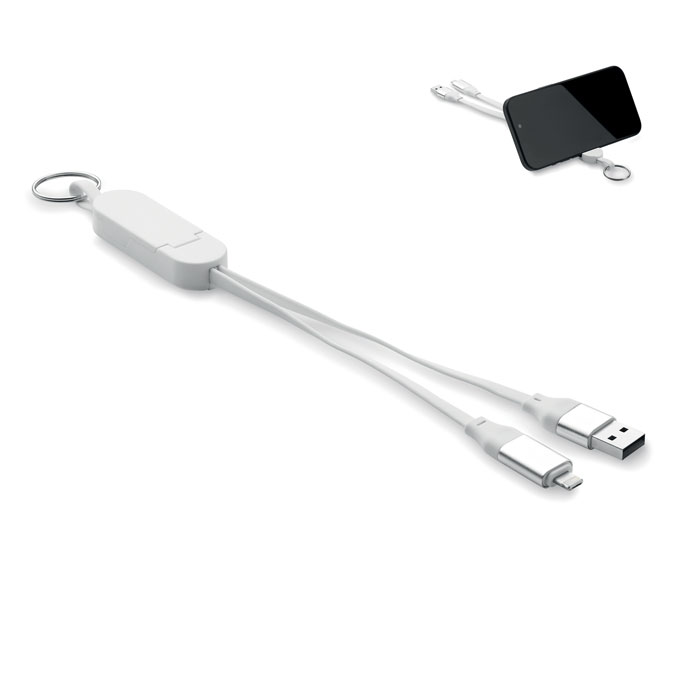 GiftRetail MO2443 - CABO Porte-clés câble 60W en ABS