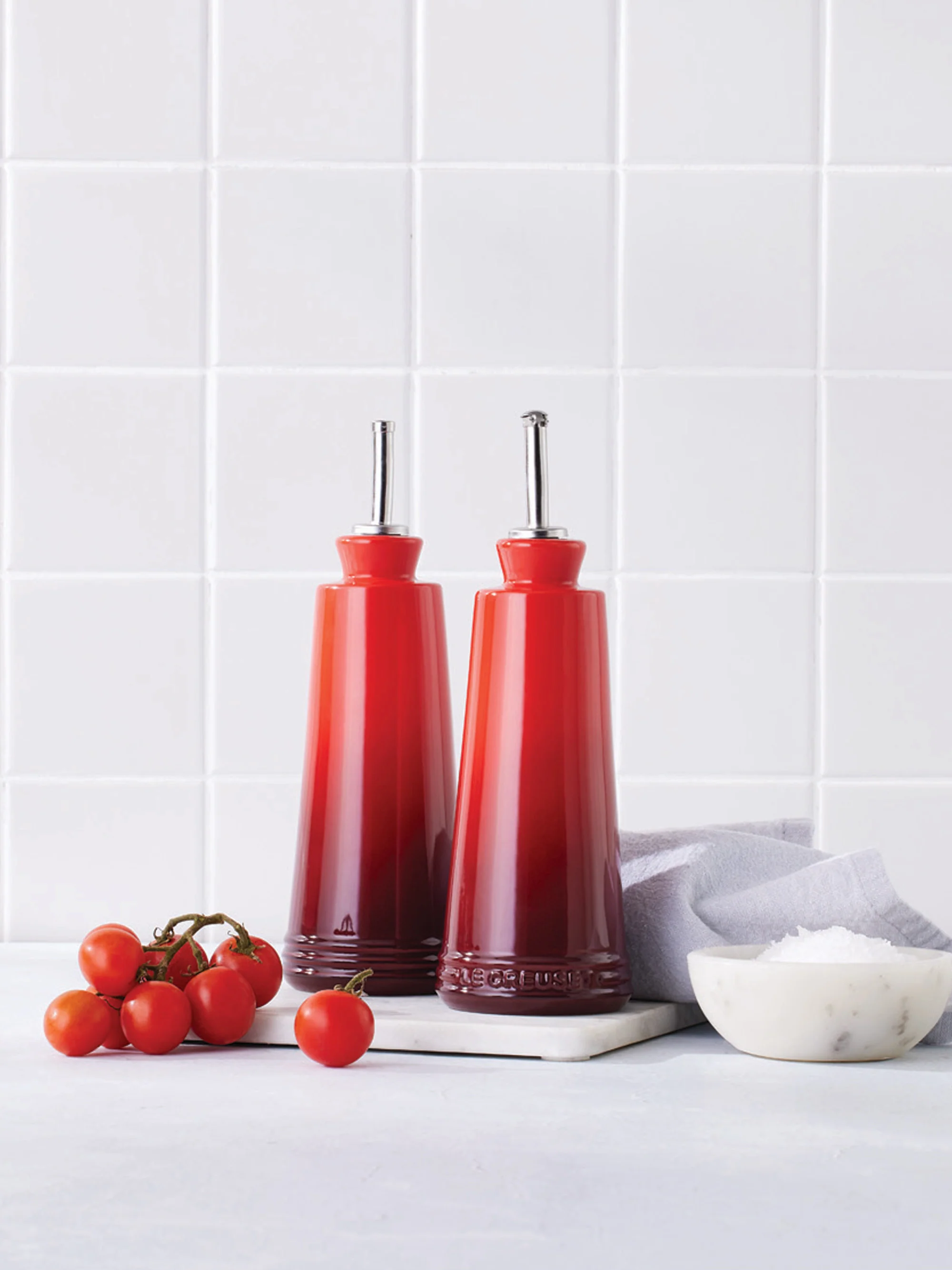 Vinegar & oil set Cherrish met gradiënt