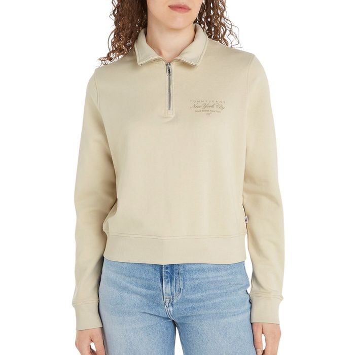 Tommy Hilfiger Regular Lala 1/4 Zip Sweater Dames