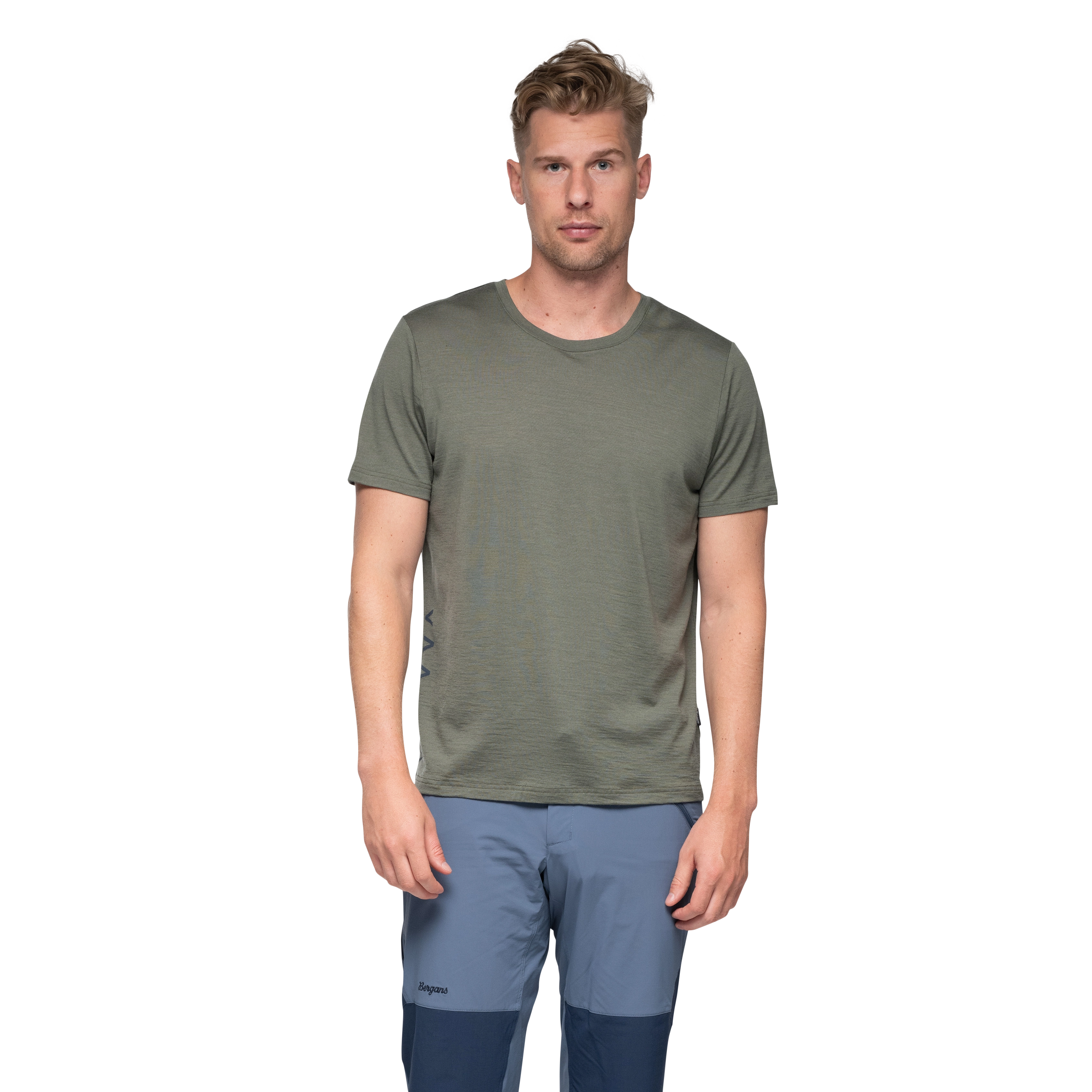 Vaagaa Adventure Merino Tee Men Green Mud