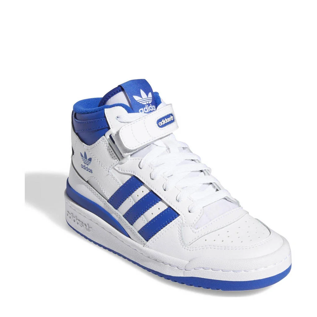adidas Forum Mid sneakers wit/blauw