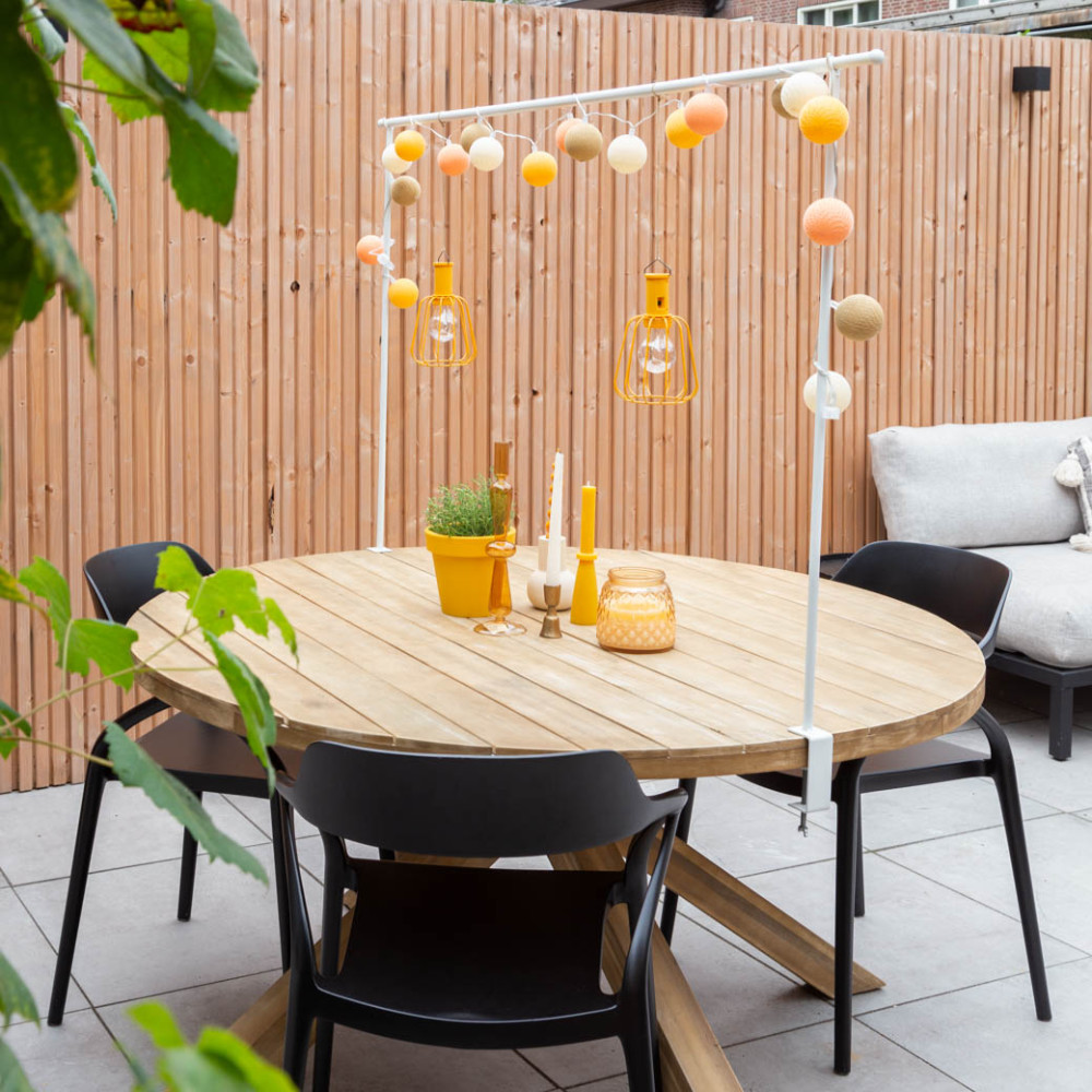 Cotton Ball Lights Outdoor starter kit lichtslinger - Naranja