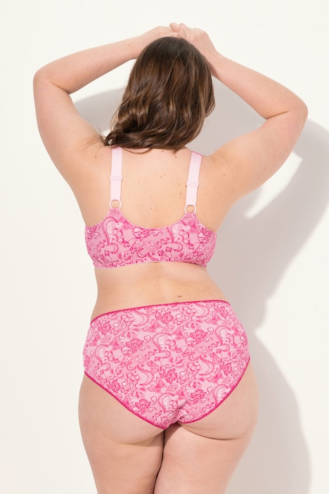 Bustier, Spitzendruck, Vorderverschluss, Mikrofaser