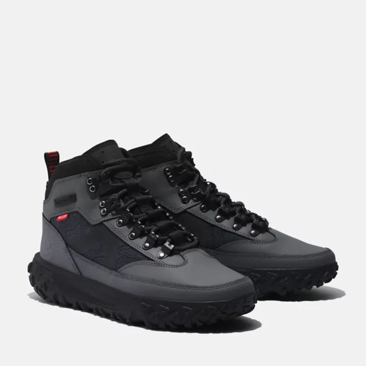 Bota de caminhada Greenstride Motion 6 para homens na cor cinza.