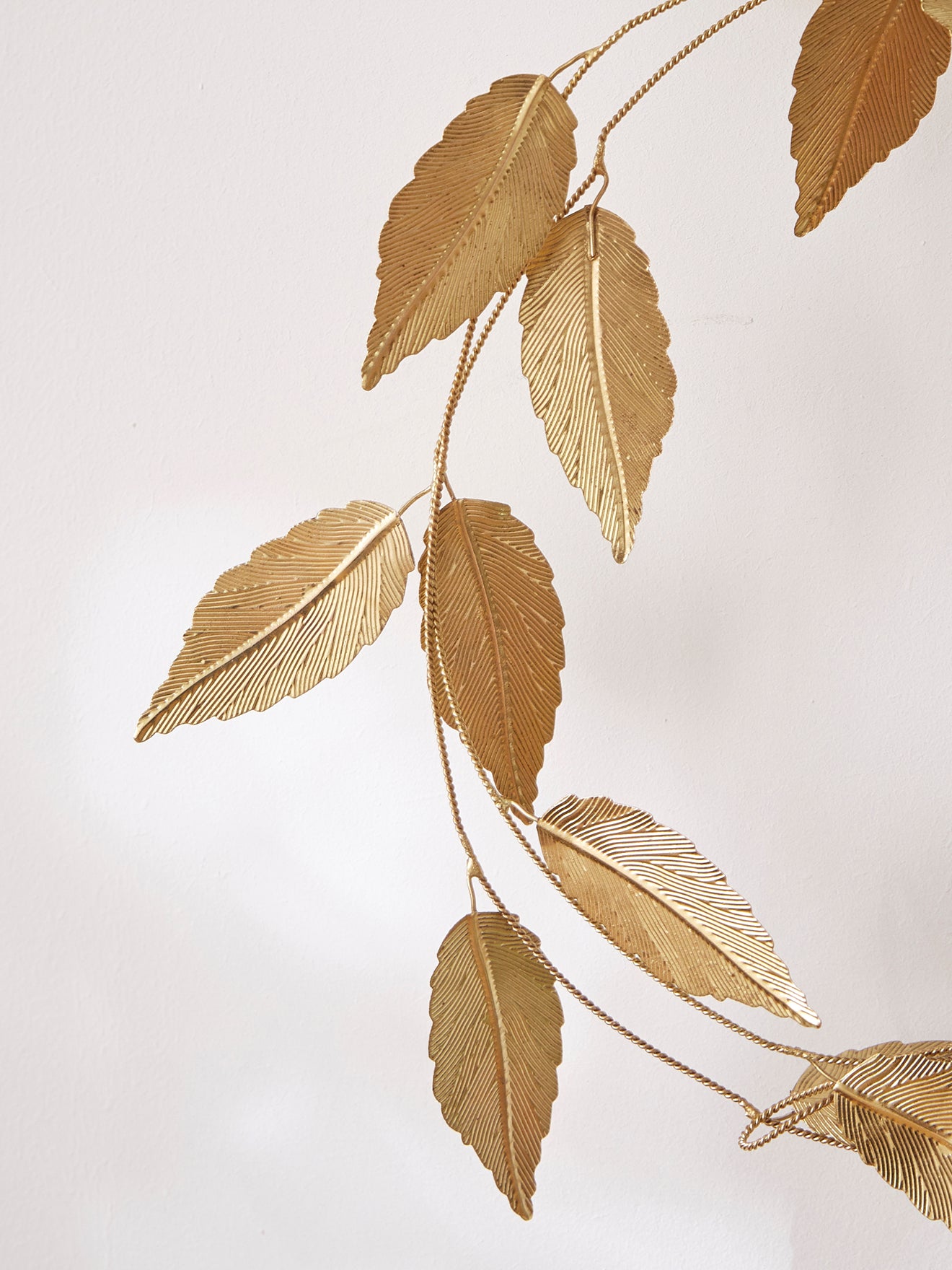 Couronne de feuilles métal