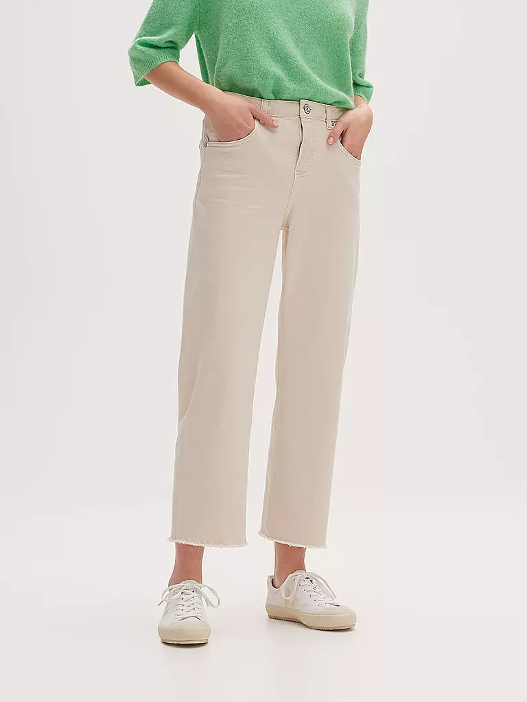OPUS Jeans Straight Fit MOMITO COLOR creme