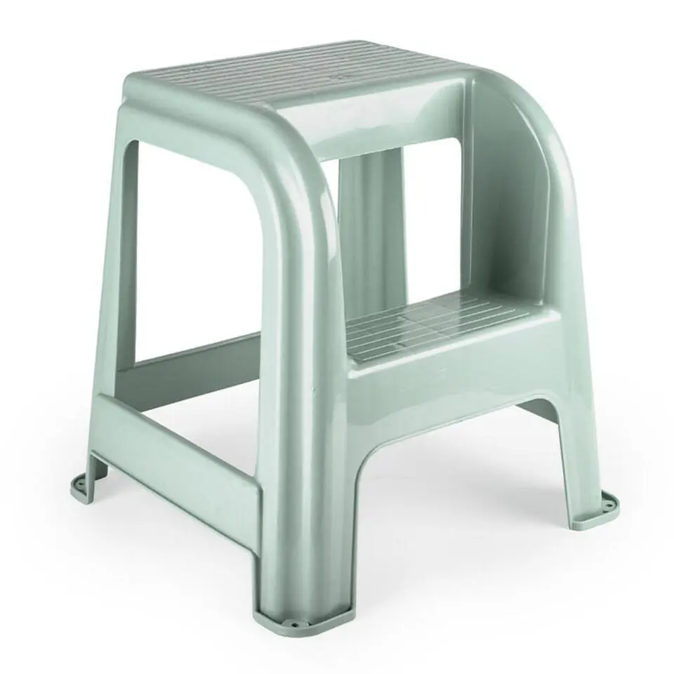 Plasticforte Opstapkrukje - 2 tredes - groen - 45 cm