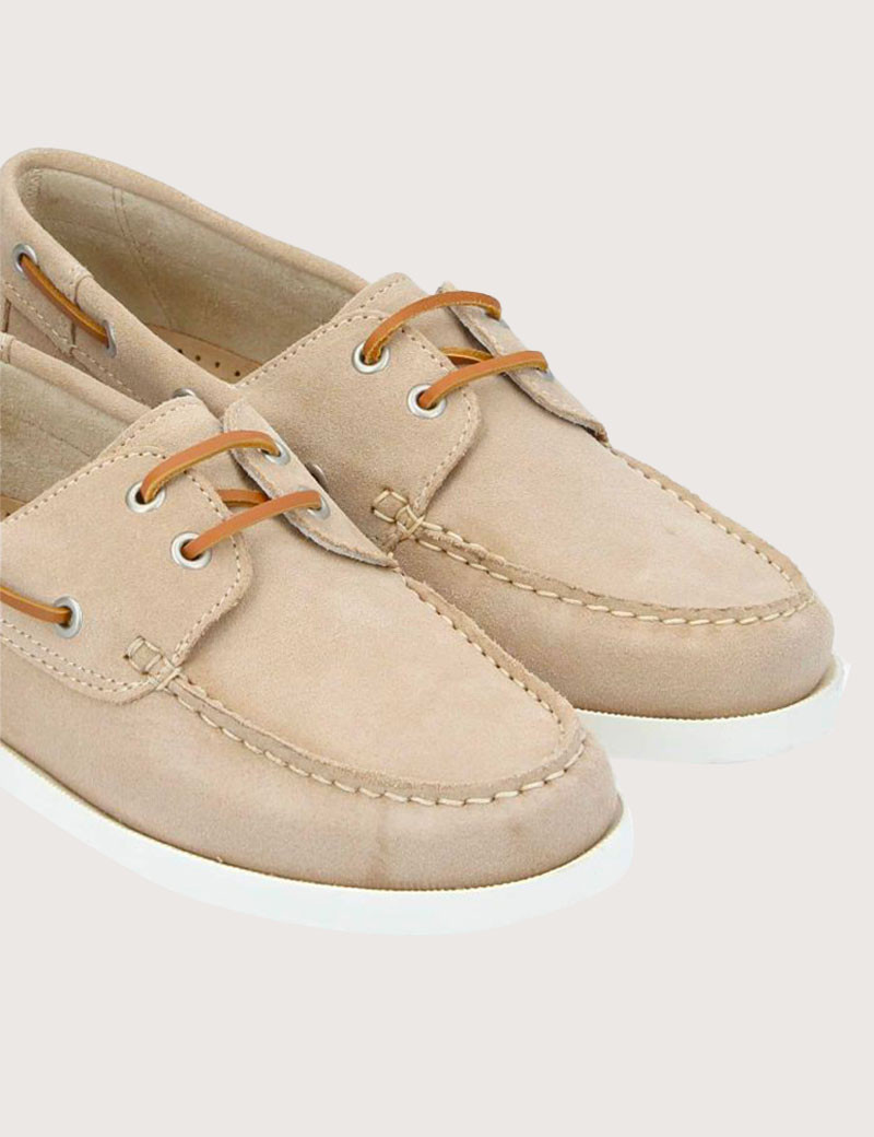 SCHMOOVE CHAUSSURES BATEAU SUÈDE BEIGES HOMME