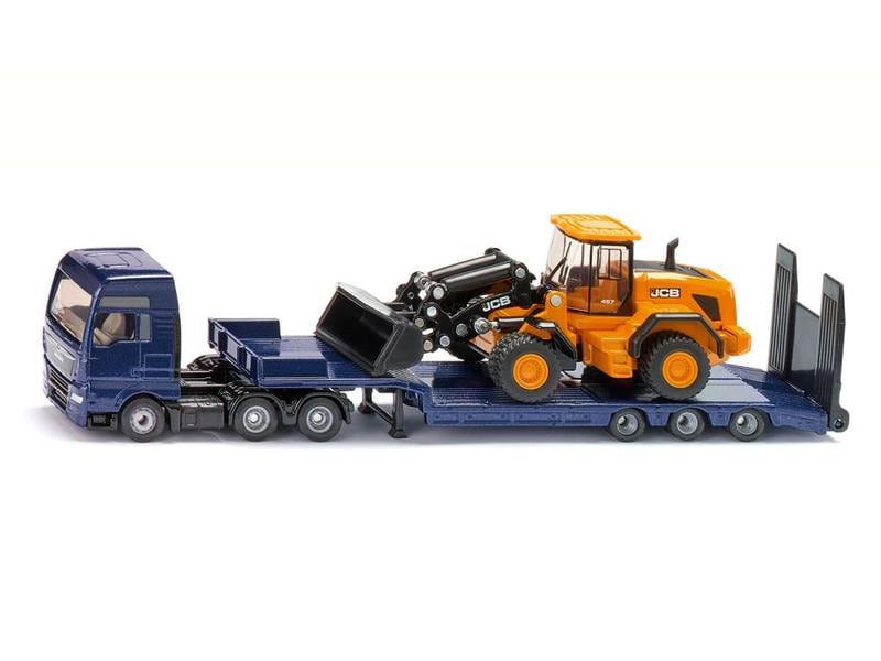 Siku LKW MAN mit Tieflader und JCB Radlader 1:87 H0 MAN TGX Sattelschlepper mit JCB 457 WLS Radlader