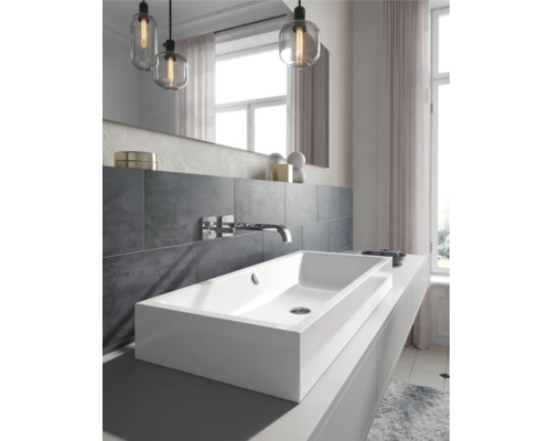 KALDEWEI opzetwastafel PURO S 90 x 38,5 cm alpinewit glanzend met emaillelaag 909206003001