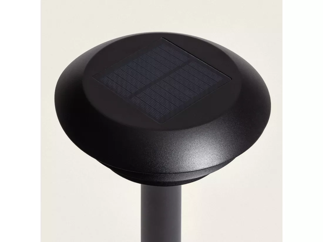Balise sur Pied Extérieure Solaire LED 1,5W 50cm Aluminium Biel Noir