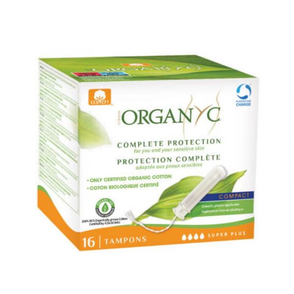 Organyc Tampões Super Plus c/ Aplicador 16 Tampões