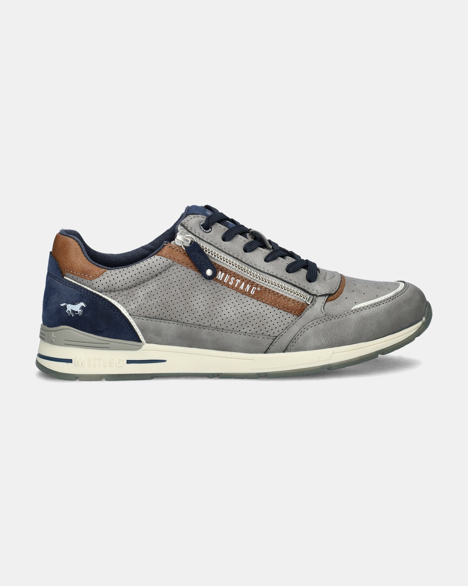 Mustang Lage sneakers  - grijs