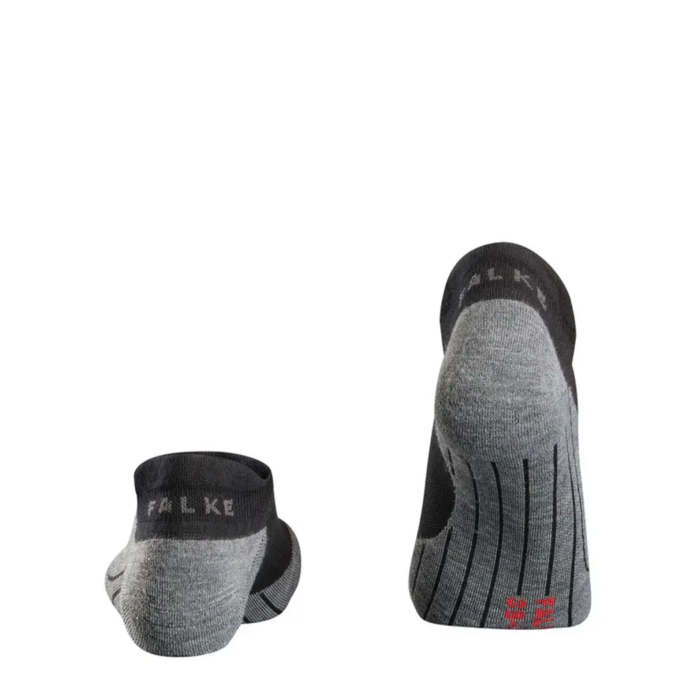 Falke RU4 Endurance Invisible Hardloopsokken Zwart/Grijs Dames