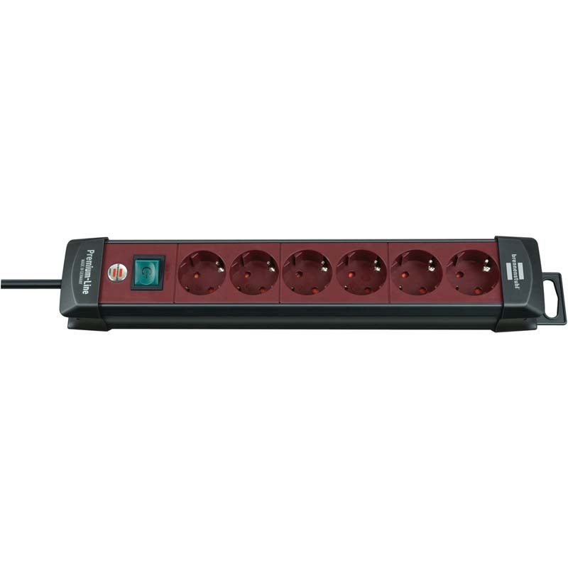 Brennenstuhl Premium-Line 1951760100 stekkerdoos 6-voudig bevestigbaar 3m zw/bor