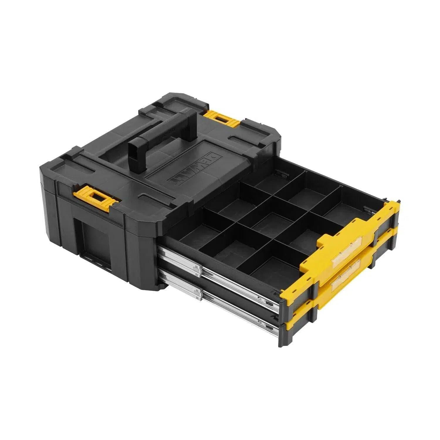 DeWALT DWST1-70706 TSTAK-BOX IV met 2 ondiepe lades met 9 vakjes