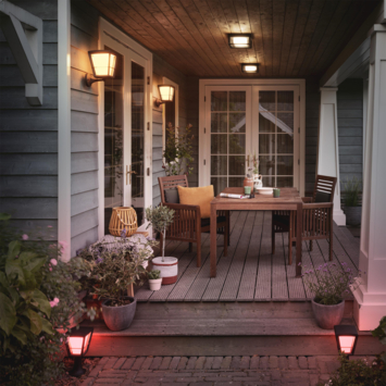 Philips Hue muurlamp zwart - wit en gekleurd licht 15W - omhoog