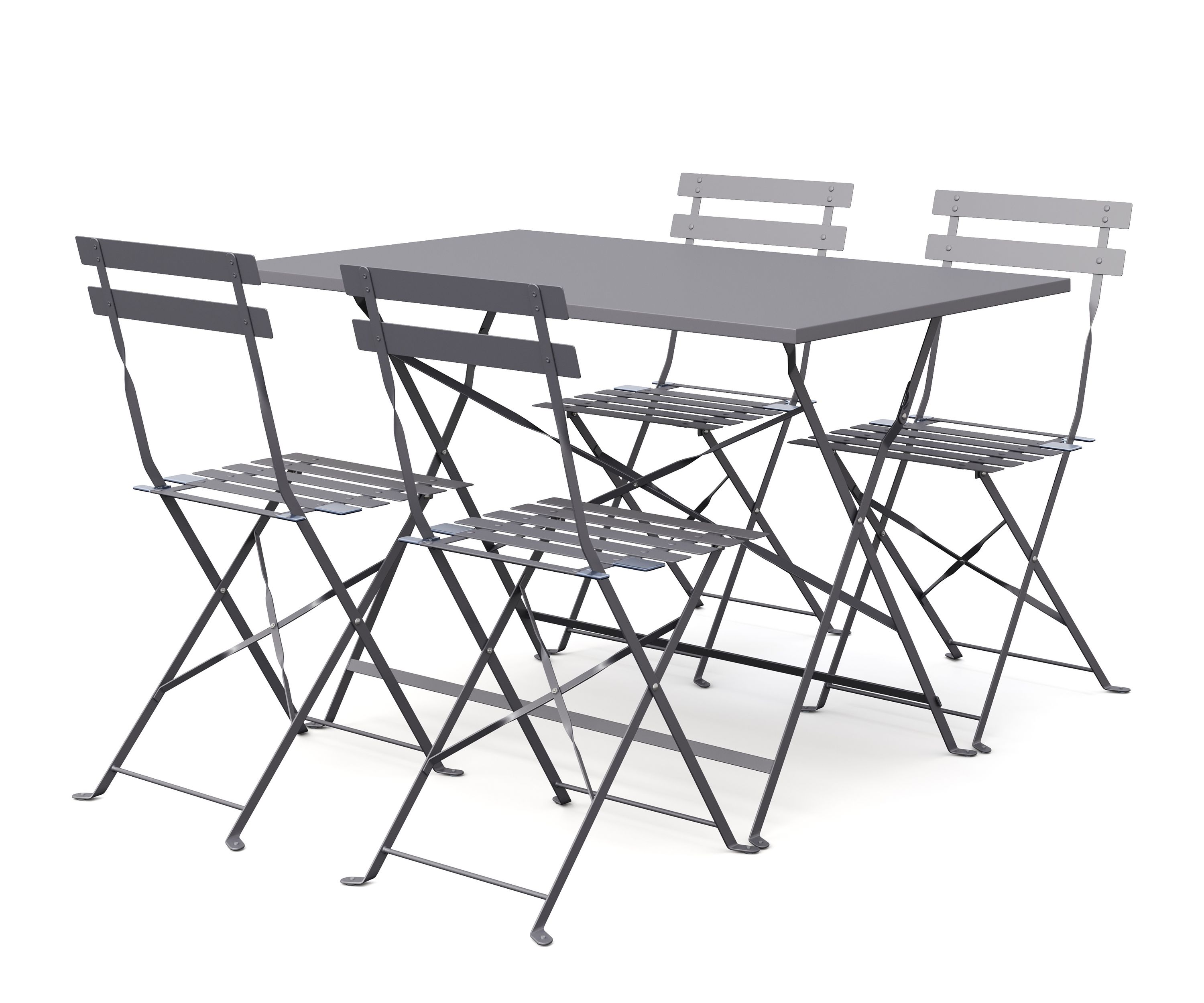 Bistroset 5-teilig grau