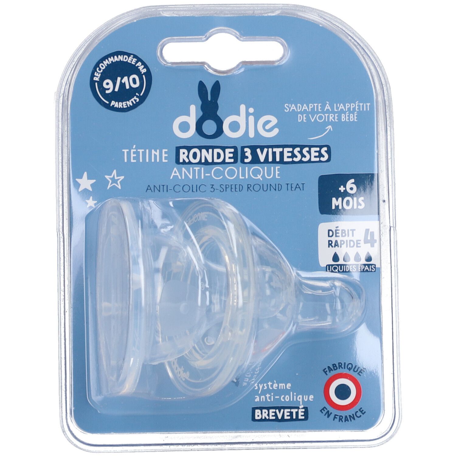 dodie® Anti-Kolik Flaschensauger Initiation+ ab 6 Monate
