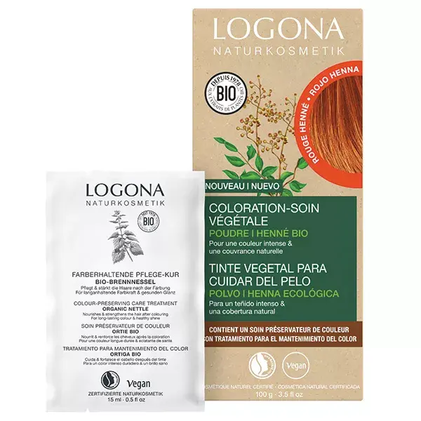 Henna Vermelha Logona para Coloração Capilar 100g