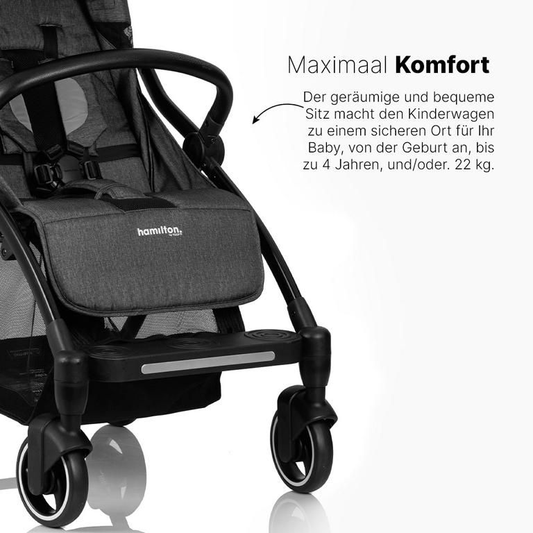 Hamilton by Yoop XL Kinderwagen – Premium Buggy mit MagicFold™