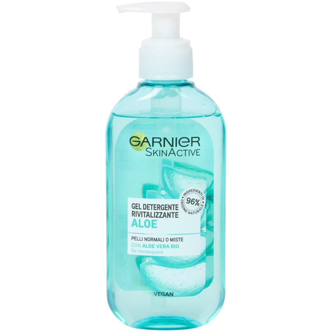 Nettoyant visage Garnier Skin Active Acide hyaluronique et Aloe Vera