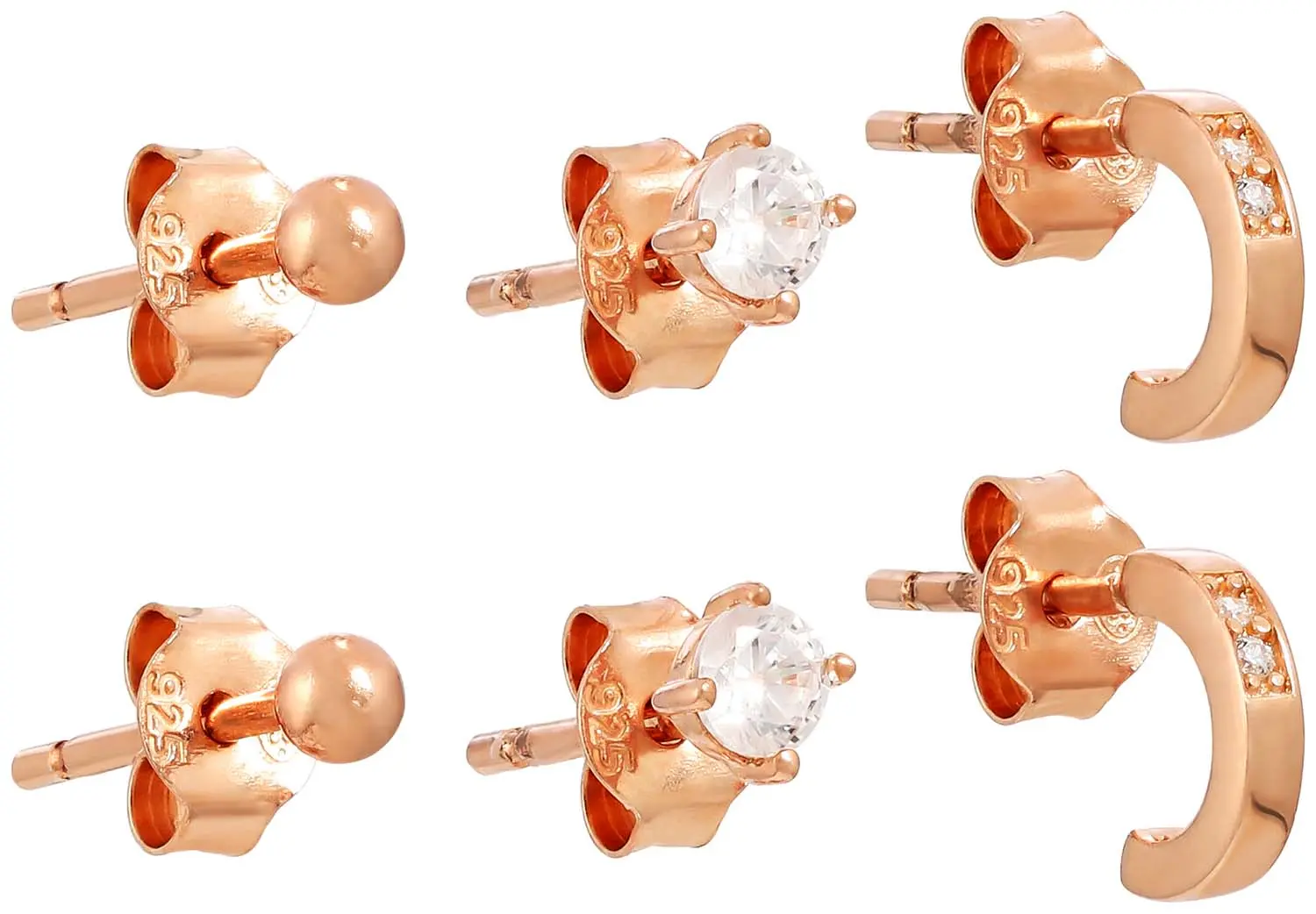 Ohrstecker-Set - Rose Trio