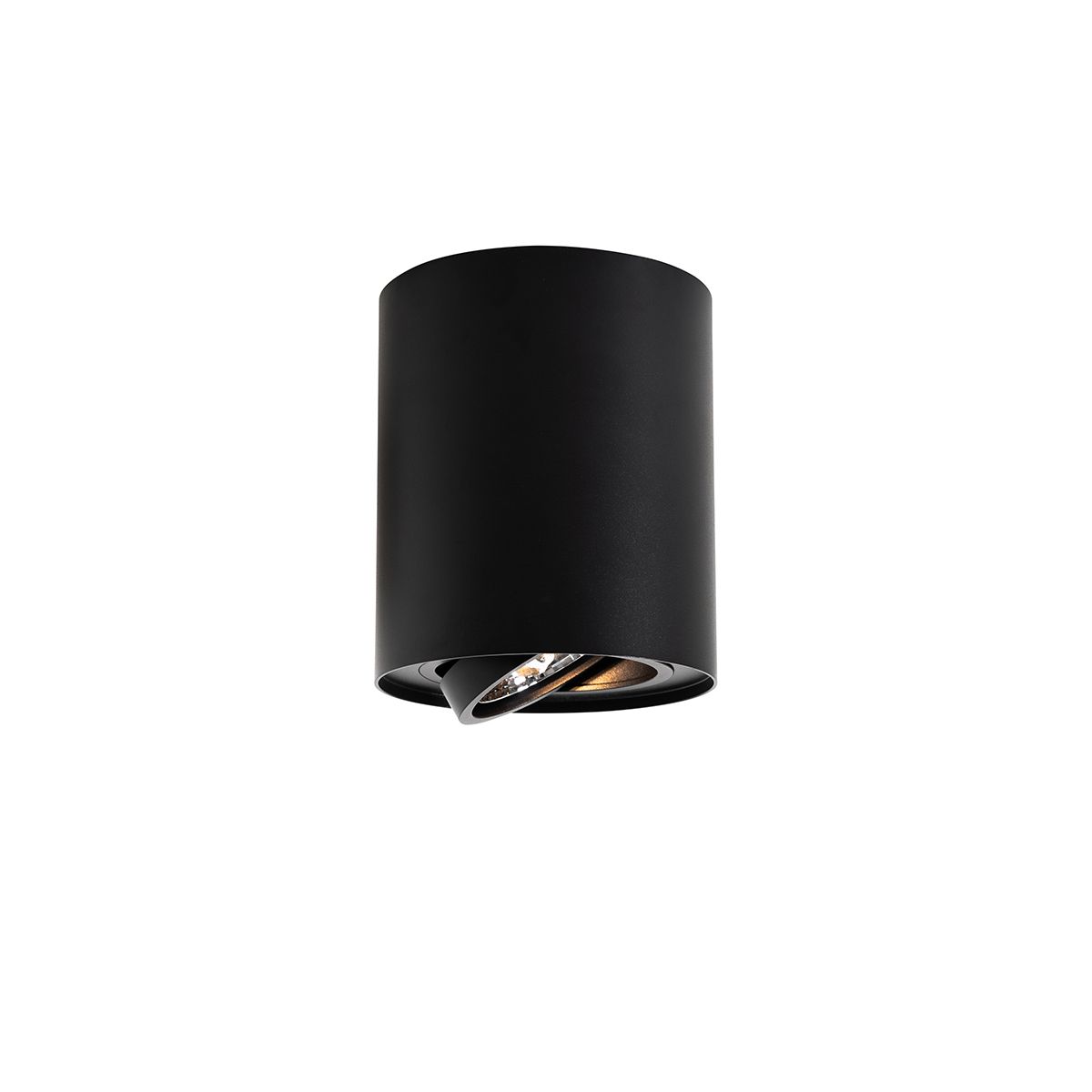 Moderne plafondspot zwart draai- en kantelbaar AR70 - Rondoo Up