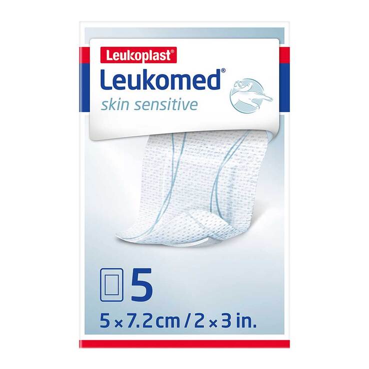 Leukomed® skin sensitive 5x7,2 cm, 5 St