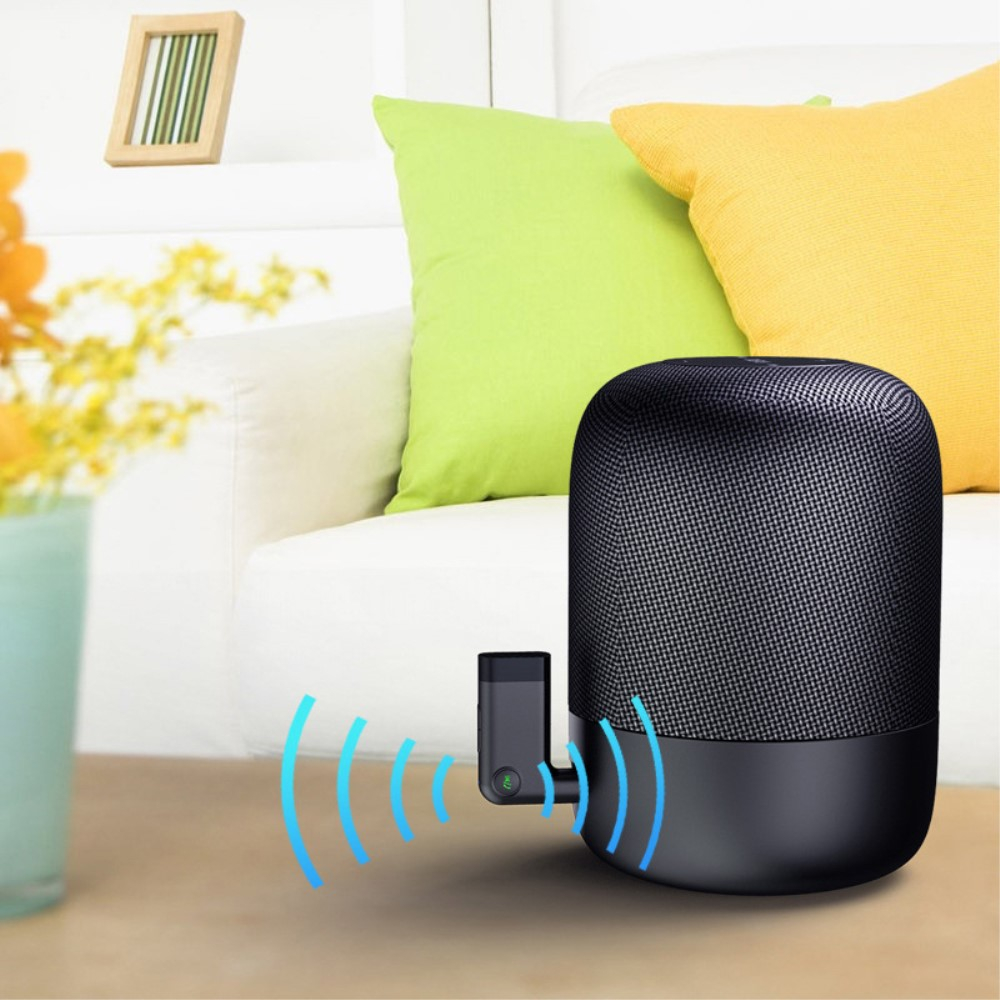 KFZ Bluetooth 5.0 Audio Receiver mit Freisprecheinrichtung   3.5mm Klinke Anschluss - Schwarz