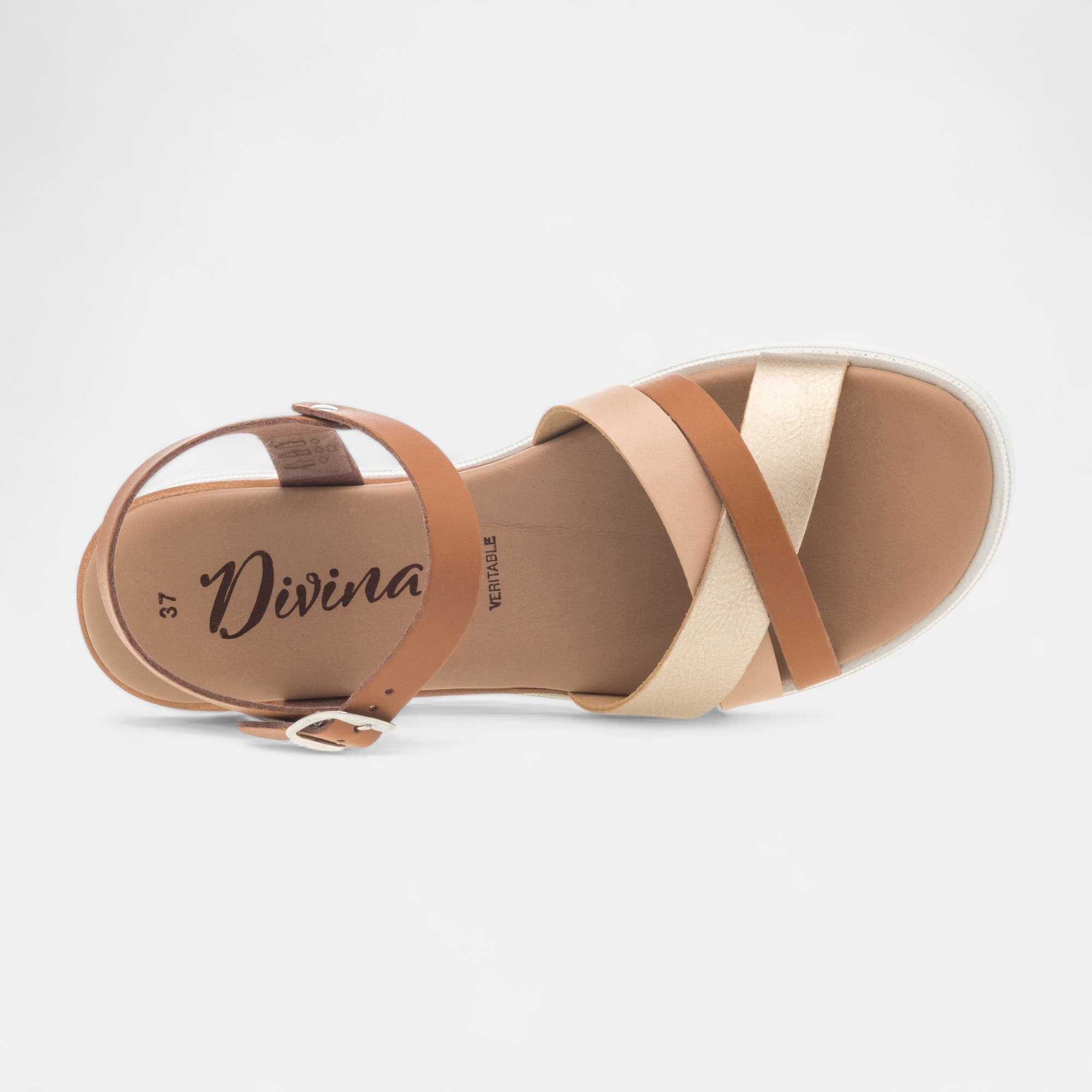 Sandales Femme cognac