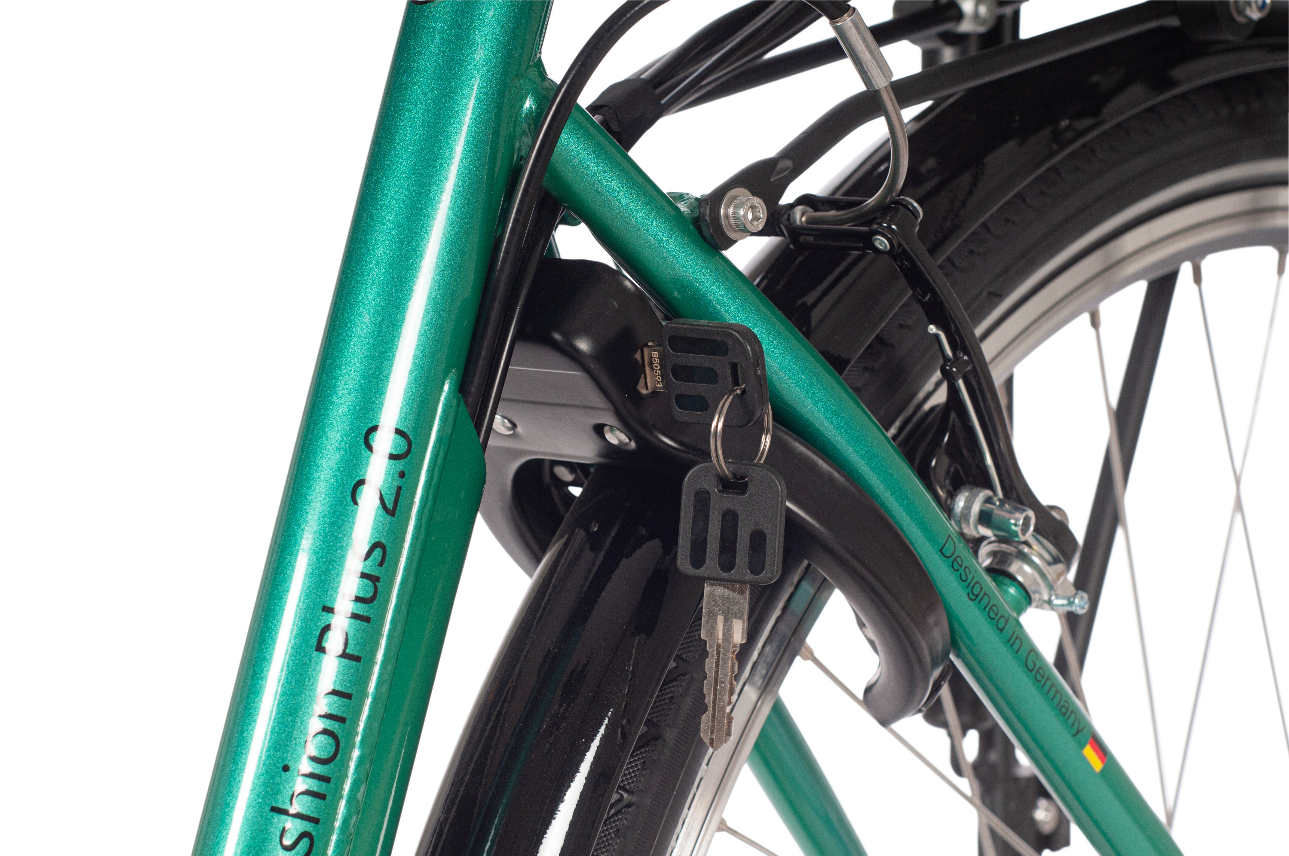 SAXONETTE Fashion Plus 2.0 - E-Citybike Classic 7 Gang-Rücktrittbremse Wave