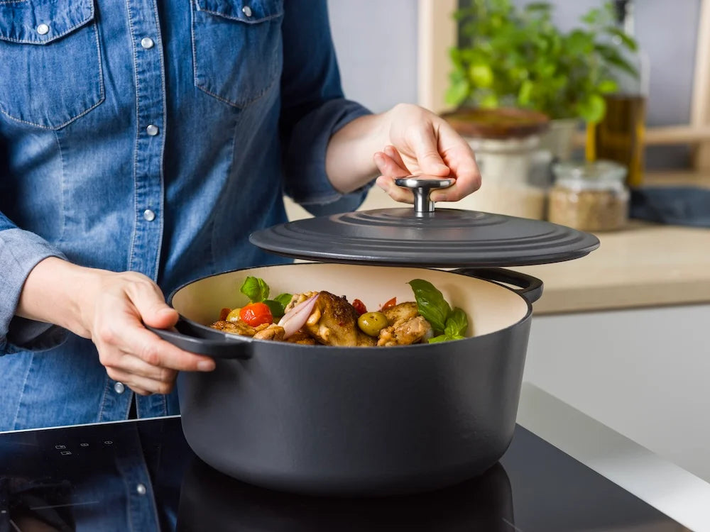 BK Bourgogne Braadpan Gietijzer - Earl Grey