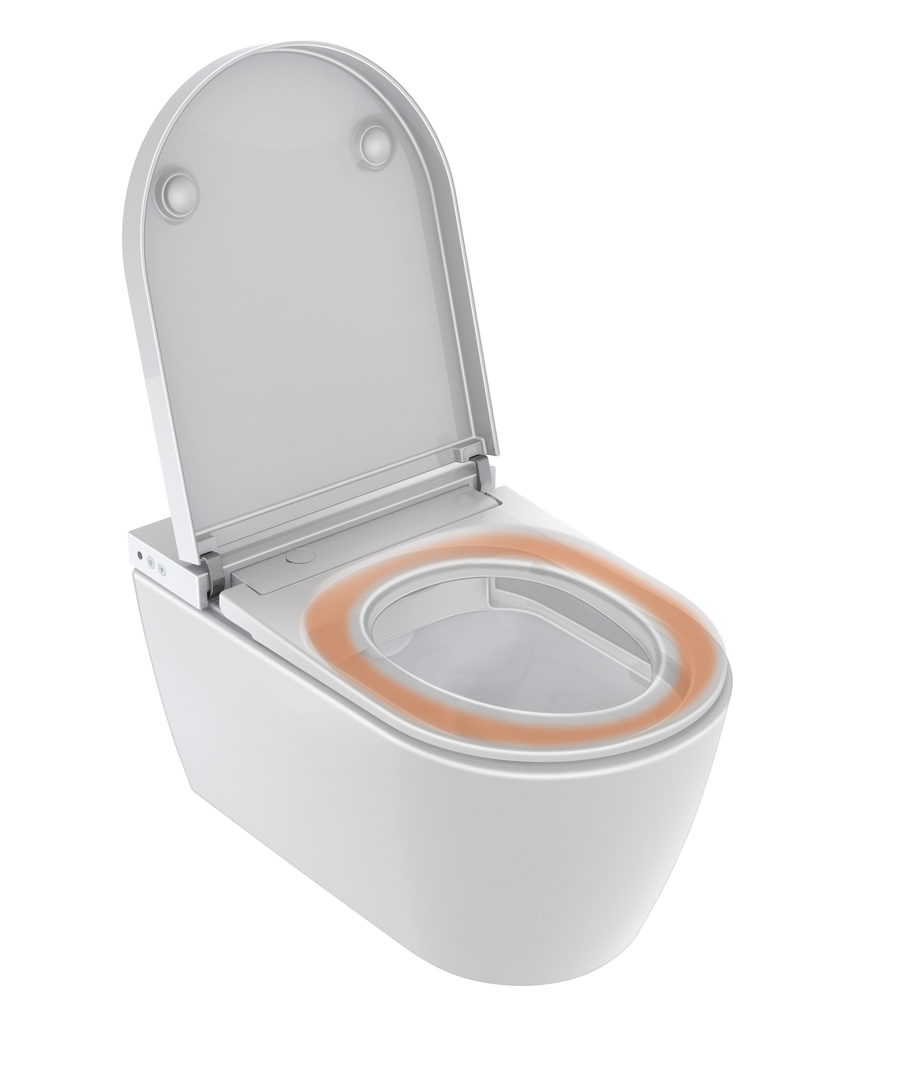 Duravit Starck F douche wc randloos met softclose zitting wit glans